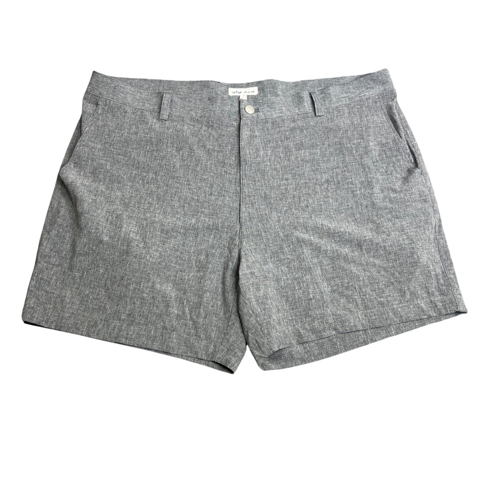 Peter Millar Mens Grey Performance Golf Shorts Heathered Size‎ 40 Stretch